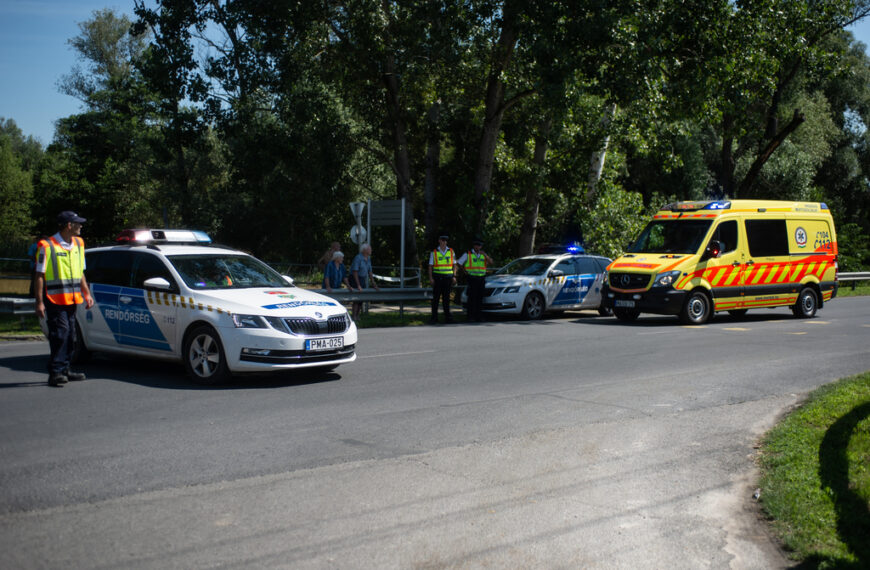 A 681-es utat is le kellett zárni Lábod felé