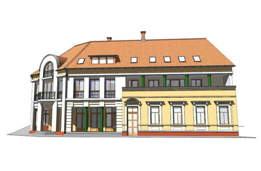A nagyatádi bérlakások látványterve