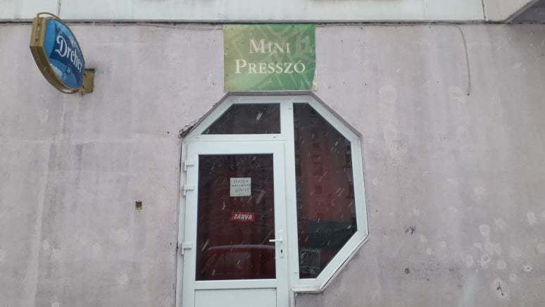 Hét napra bezárták a nagyatádi presszót