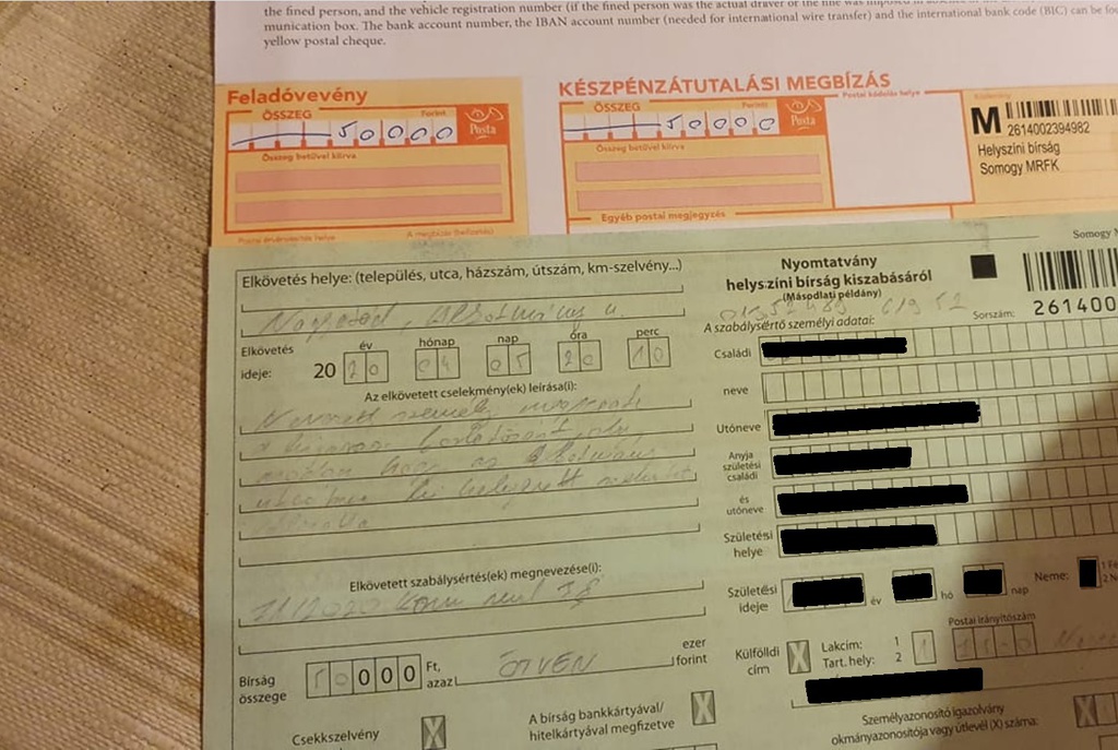 Fejenként 50 ezer forint bírságot kapott a két elkövető