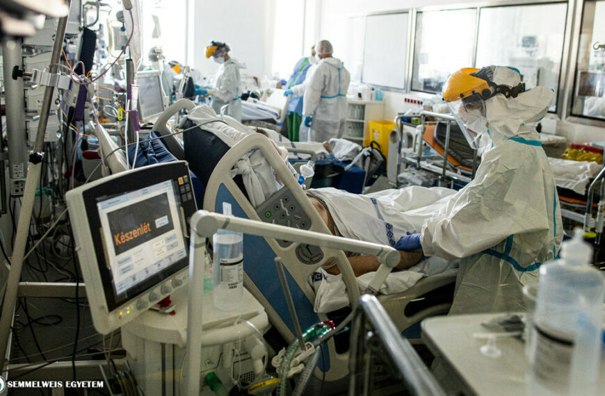 A Semmelweis Egyetem Aneszteziológiai és Intenzív Terápiás Klinikájának vörös zónája.