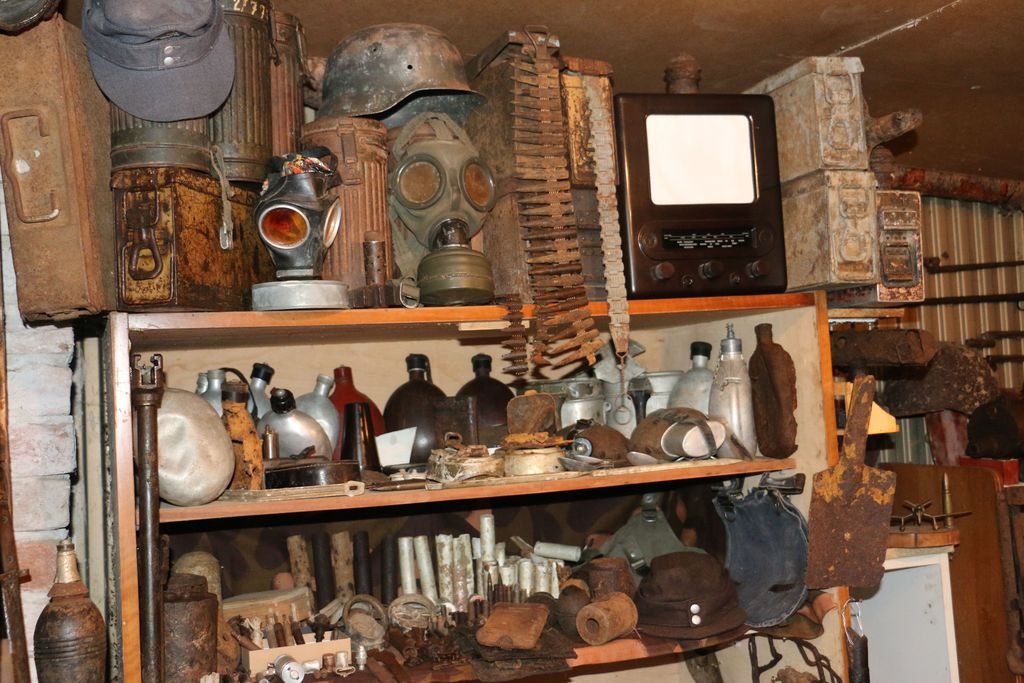 Kész világháborús bunker a gyanúsított garázsa