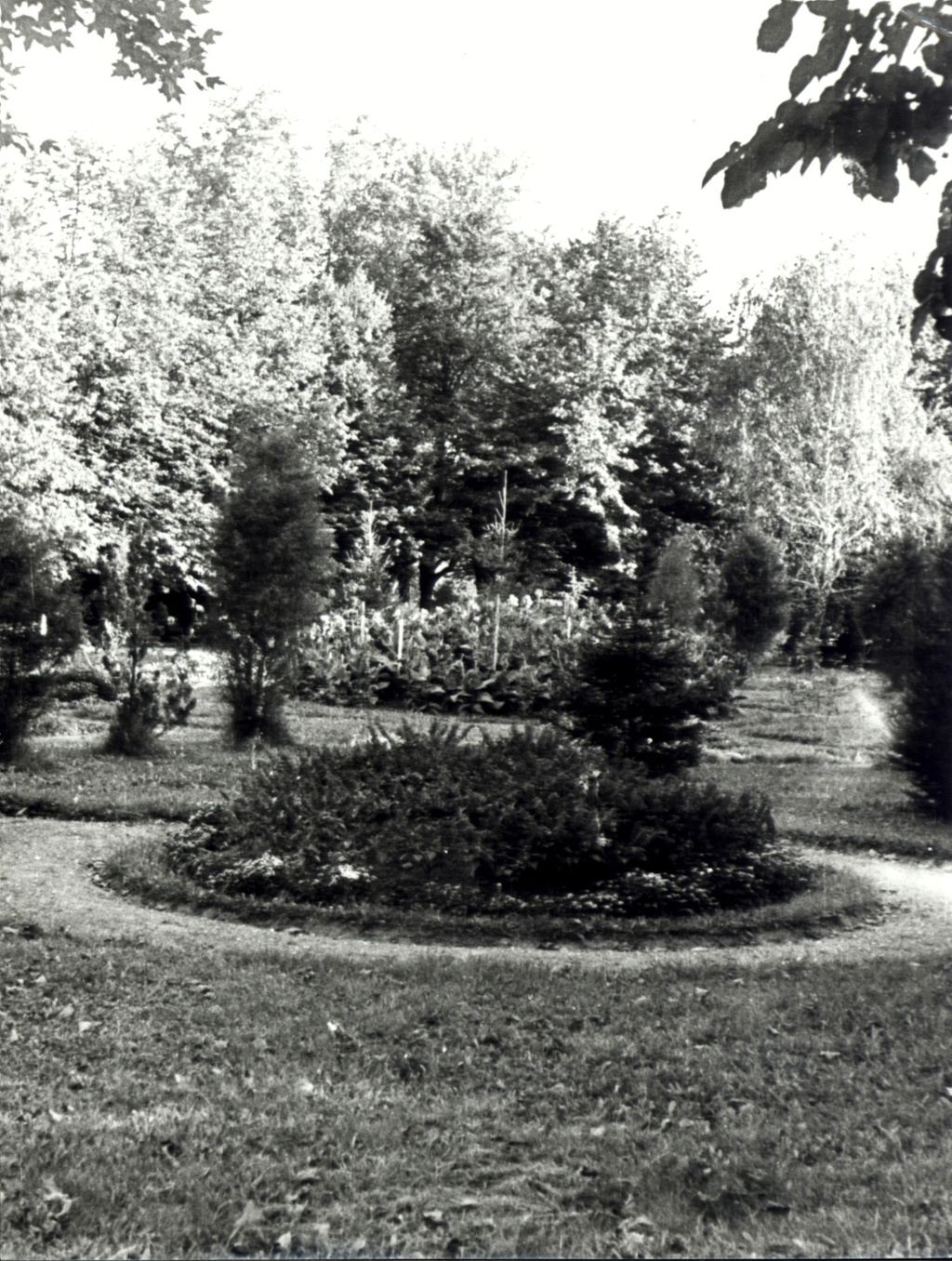 A Széchenyi téri park Nagyatádon az 1960-as években