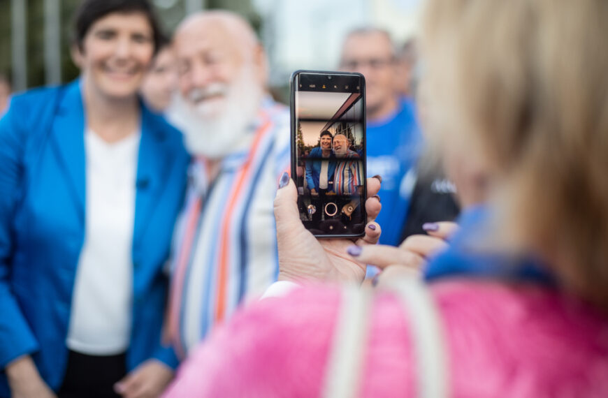 Dobrev Klára Nagyatádon. Fotók: Röhrig Dániel