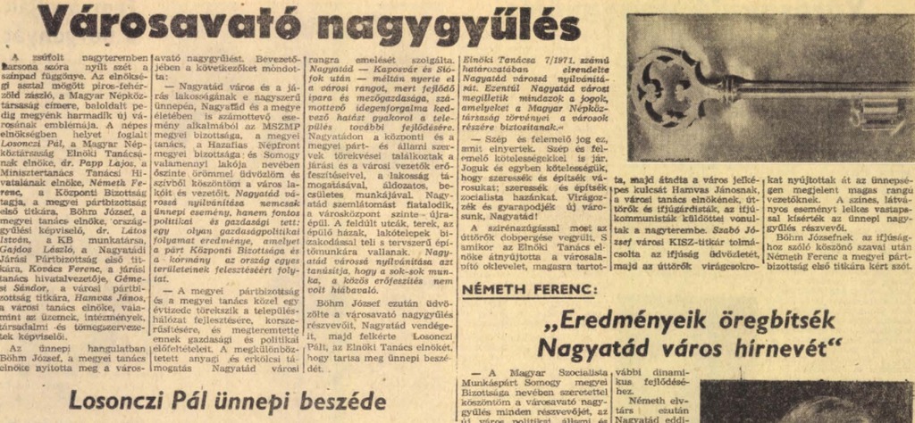 A Somogyi Néplap 1971. április 29-i lapszámából (3 / 1. kép)