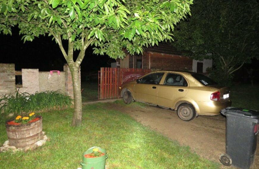 Két métert haladt a lopott autóval