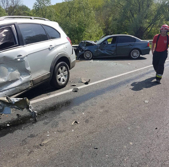 Helyszíni felvételek a hármas karambolról