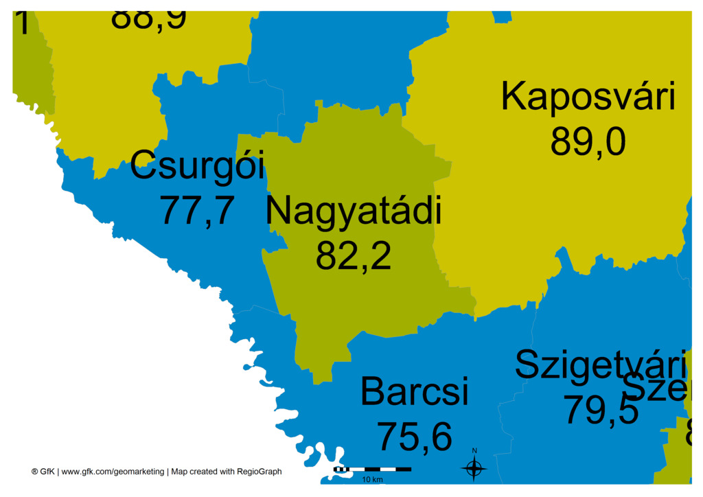 GfK Vásárlóerő-index Nagyatád