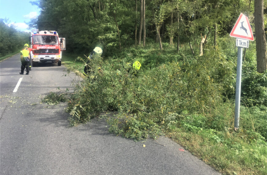A belegi kéménytűz. Fotó: katasztrófavédelem