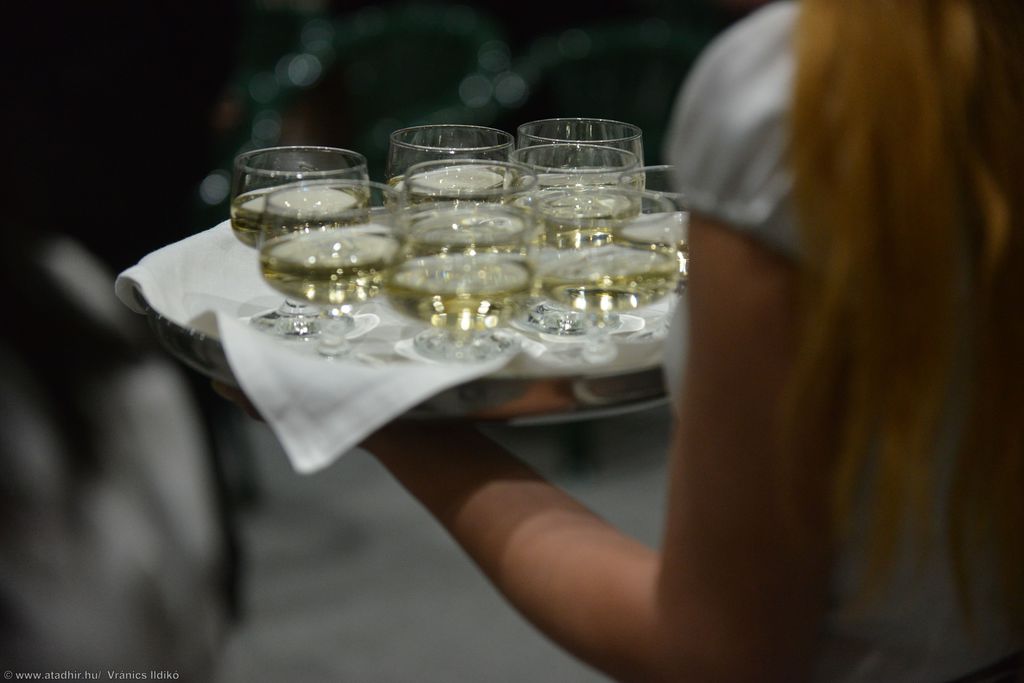A pohárköszöntő után a végzősök pezsgővel koccintottak (50 / 4. kép)