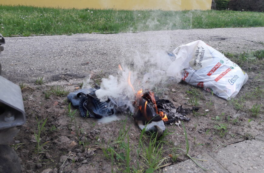 Gyújtogatás az Aradi utcában