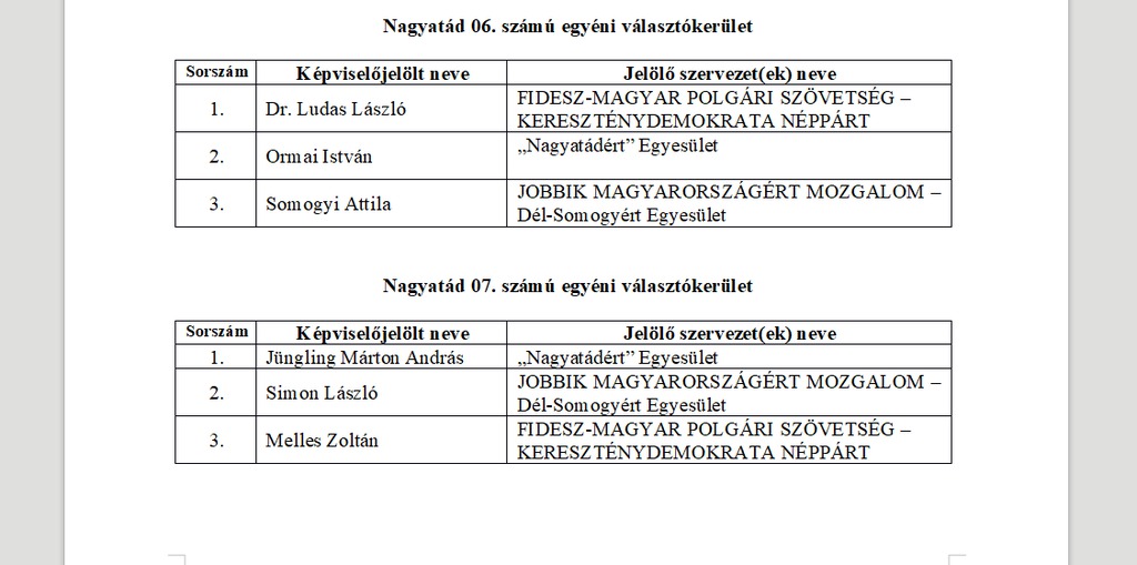 Az önkormányzati választások jelöltjei Nagyatádon 2019. (6 / 4. kép)