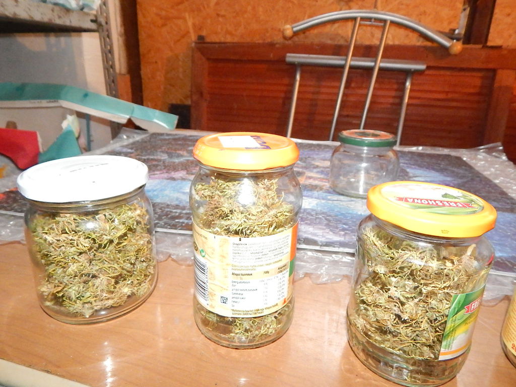 Csaknem egy kilogrammnyi kábítószert találtak - Fotó: Police.hu