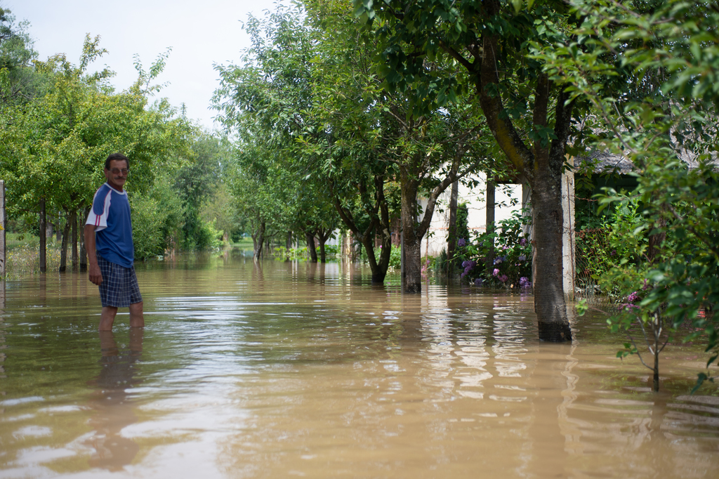 A zagradai kerteket is elmosta a víz